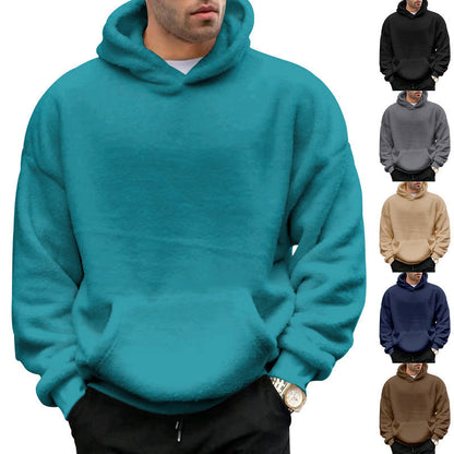 Neil – Doppelseitiger Herren-Sweater mit Kapuze und Taschen