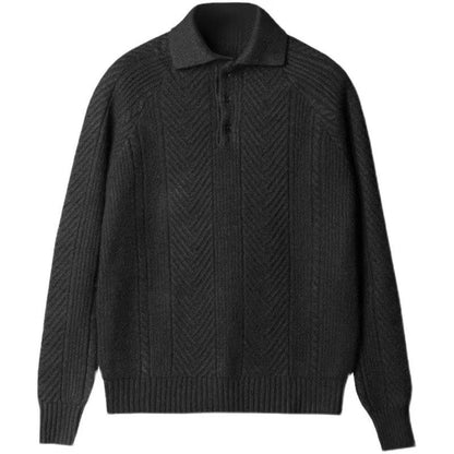 Robbie – Herrenpullover mit Strickmuster
