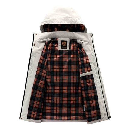 Alan – Winddichte Herrenjacke mit Kapuze und Taschen