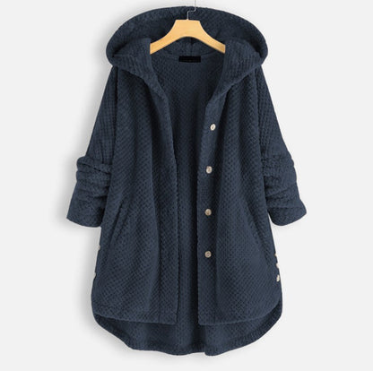 Wendy – Damen Kapuzenpullover aus doppelseitigem Samt