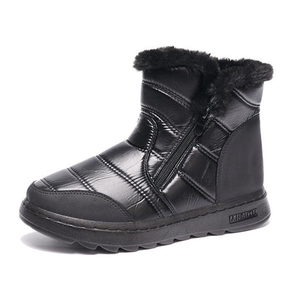 Anna – Damen Winterstiefel mit Reißverschluss und Plüschfutter