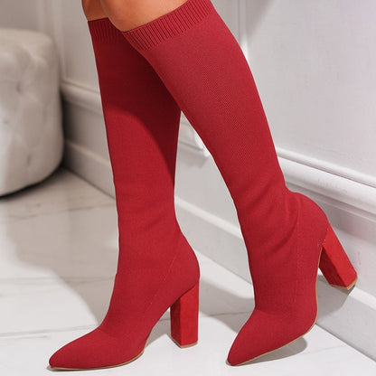 Lucy – Personalisierte Damenstiefel in Uni-Farben