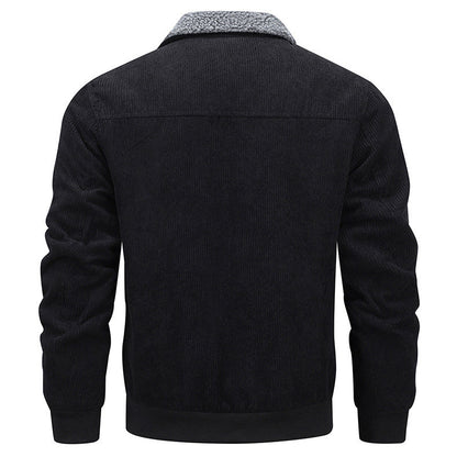 Oliver – Warme Herrenjacke aus Fleece mit Taschen