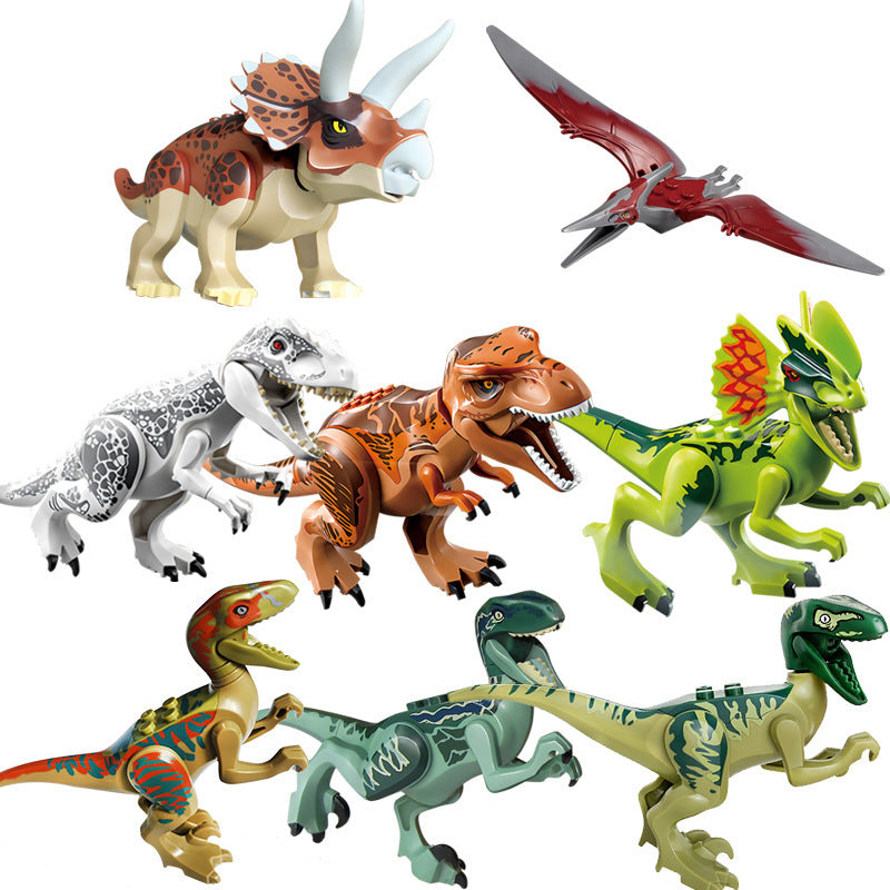 Kinder Dinosaurier Bausteine Figuren Set – Lernspielzeug und Sammelfiguren
