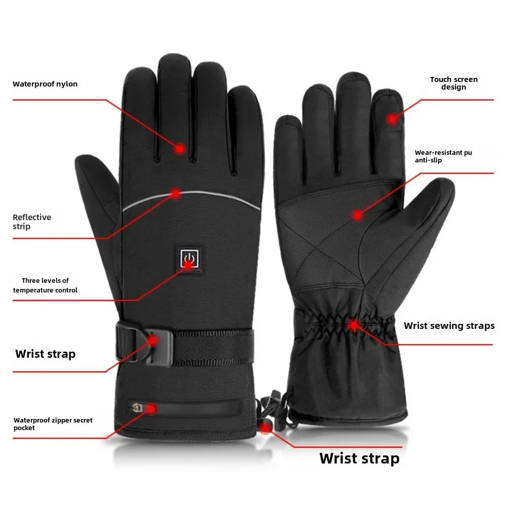 Alex – Thermische Handschuhe für Winteraktivitäten, Touchscreen-fähig, wasserdicht, für Ski und Snowboard