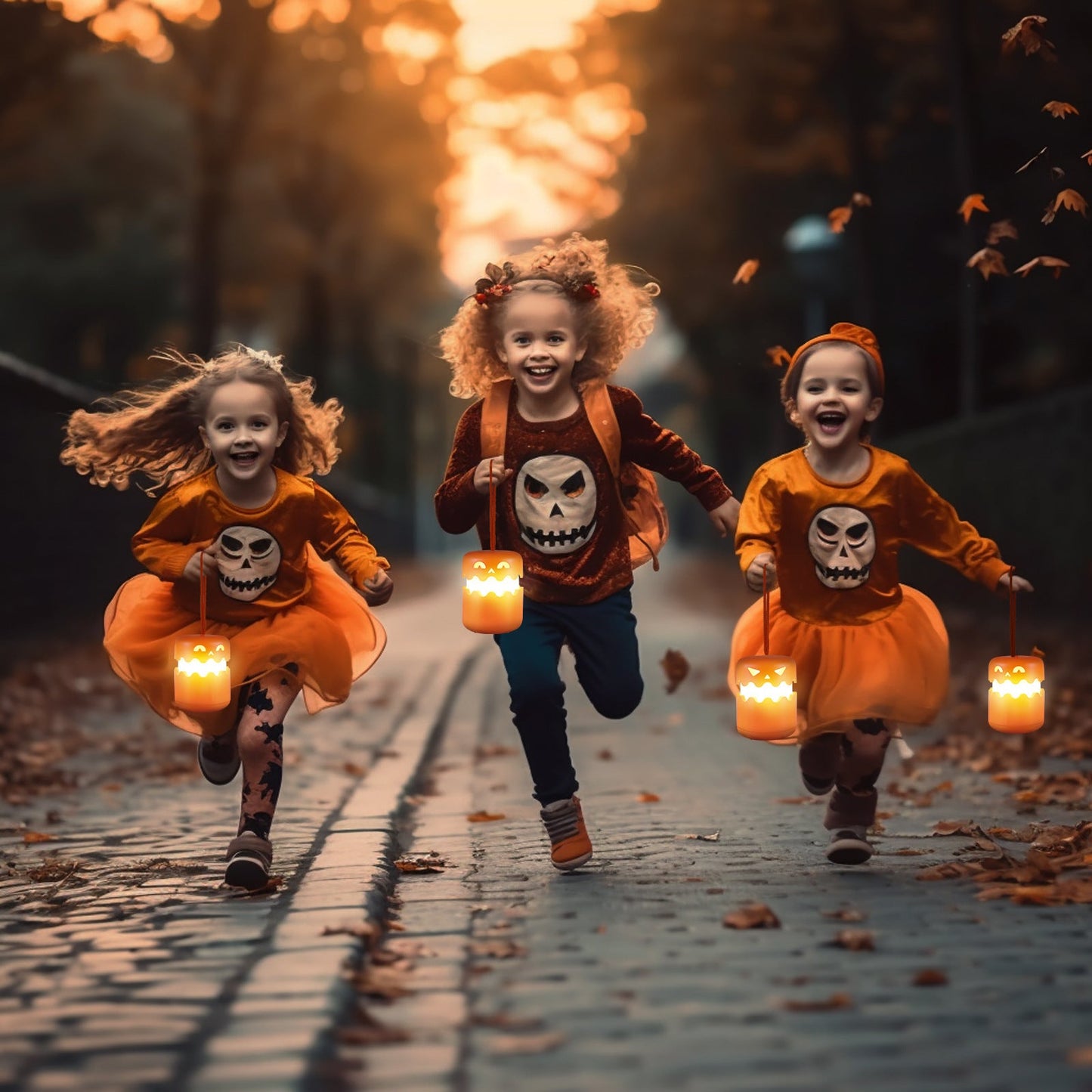 Halloween LED Deko-Licht – Gruselige Kürbis-Laterne für Party & Dekoration