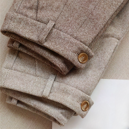 Damen Elegante Business-Hose – Klassische Wollhose für Büro und Alltag