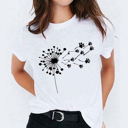 Stephanie – Süßes Damen-T-Shirt mit Cartoon-Print