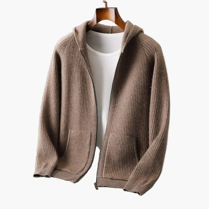 Herren Premium Hoodie – Moderner Strickpullover mit Kapuze, Stilvoll für Alltag und Freizeit