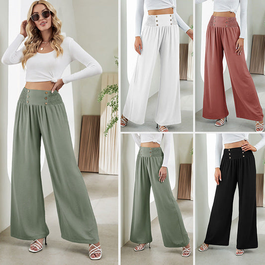 Faith – Weite Damenhose mit Hohem Bund