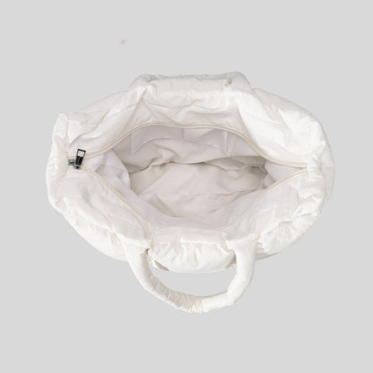 Barbara – Weiche Daunenhandtasche aus Baumwolle