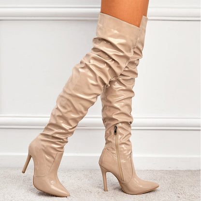 Sophie – Kniehohe Damenstiefel mit Superhohem Absatz