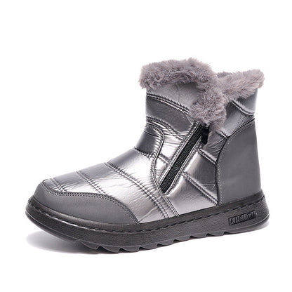Anna – Damen Winterstiefel mit Reißverschluss und Plüschfutter