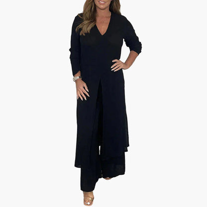 Damen Zweiteiliges Freizeit-Set – Elegantes Loungewear Outfit für Alltag & Events