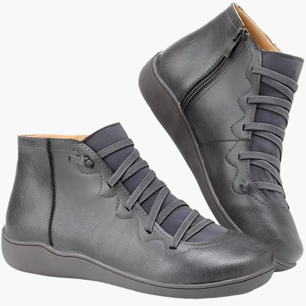 Damen Bequeme Orthopädische Freizeit-Stiefeletten für Alltag & Arbeit