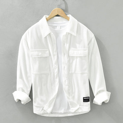 Jim – Japanischer Style Langarmhemd für Herren