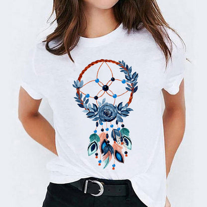 Stephanie – Süßes Damen-T-Shirt mit Cartoon-Print