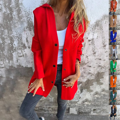 Rachel – Lockerer Damen-Cardigan mit Kapuze