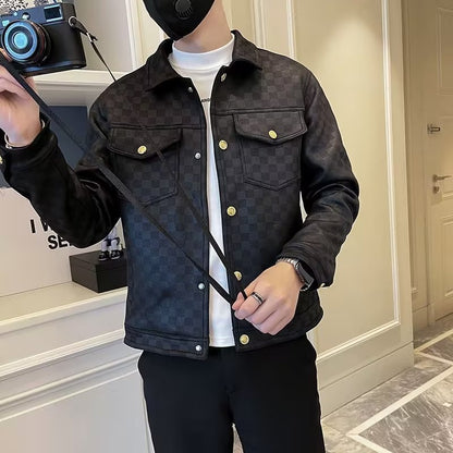 Roy – Modischer Herrenjacke mit Kragen für Frühling und Herbst