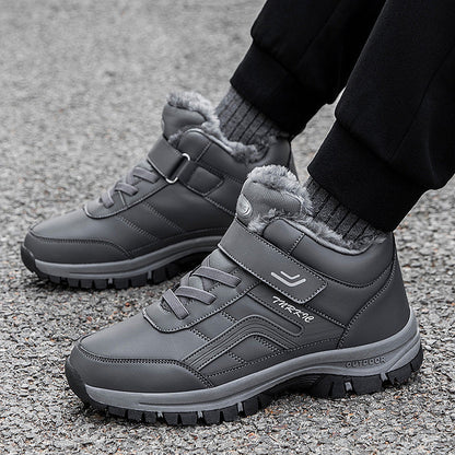 Helen – Warme Damenstiefel mit Plüsch und Klettverschluss