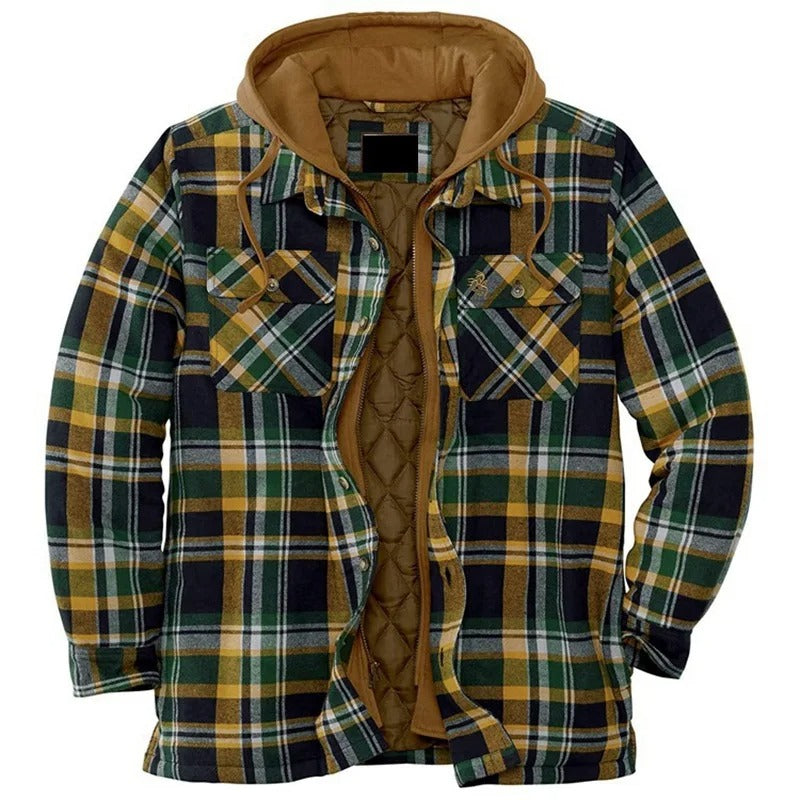 Lukas – Herren Flanelljacke mit Fleece-Fütterung für Herbst und Winter