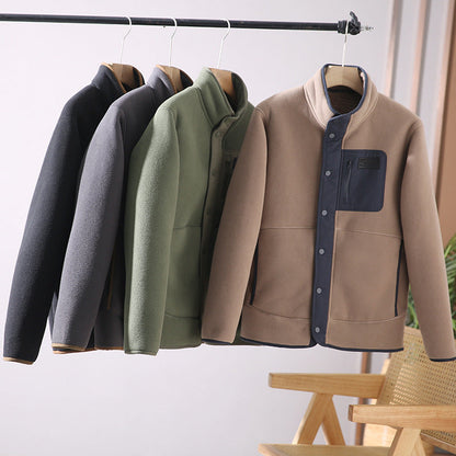 Aaron – Fleecegefütterte Jacke mit Stehkragen