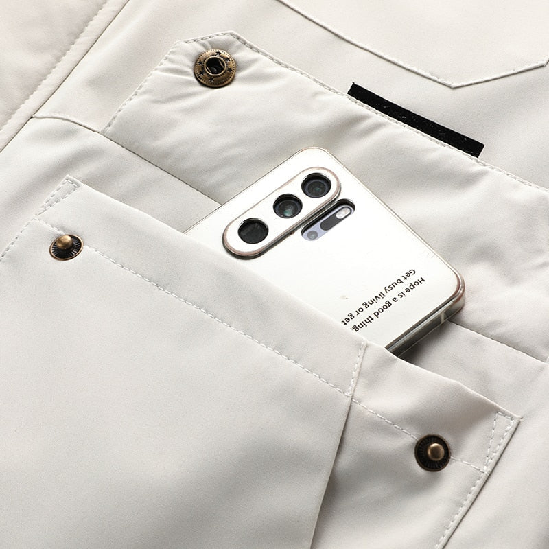 Herren Winter Outdoorjacke – Stilvolle und Funktionale Wind- & Regenjacke für Alltag und Abenteuer