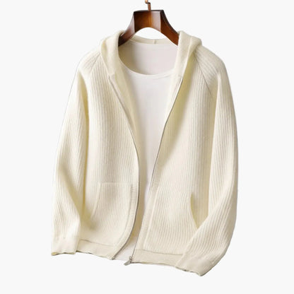 Herren Premium Hoodie – Moderner Strickpullover mit Kapuze, Stilvoll für Alltag und Freizeit