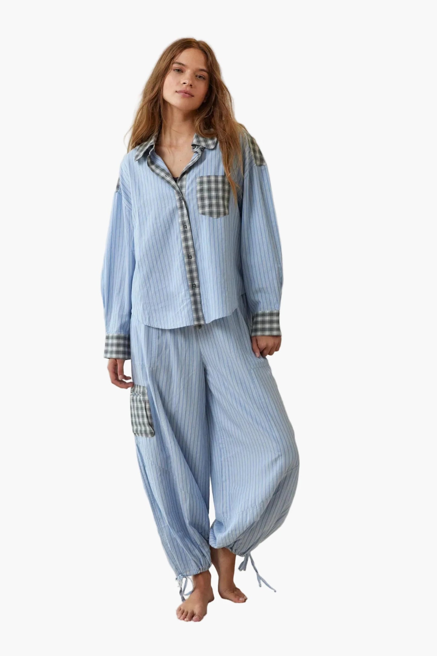 Damen Pyjama Set im Oversize-Look – Stilvolles und Bequemes Freizeit-Outfit für Zuhause