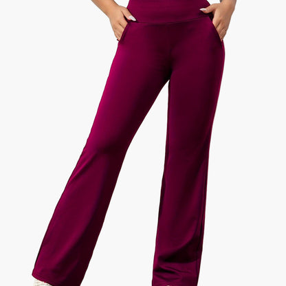 Damen Yoga Flared Hose – Komfortable Stretch Trainingshose für Alltag & Fitness