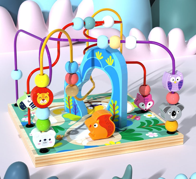 Kinder Multifunktionales Motorikspielzeug Lernwürfel mit Alphabet und Formen – Pädagogisches Activity-Center