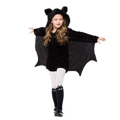 Kinder Halloween Fledermaus Kostüm – Unisex Verkleidung für Party & Trick-or-Treat