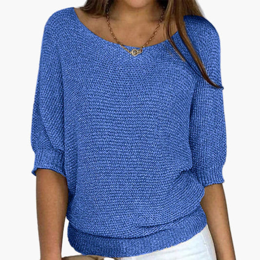 Damen Strickpullover Locker Freizeit Eleganz – Ideal für Alltag & Büro