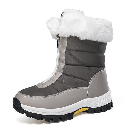 Janet – Leichte Damen-Schnürstiefel mit Reißverschluss