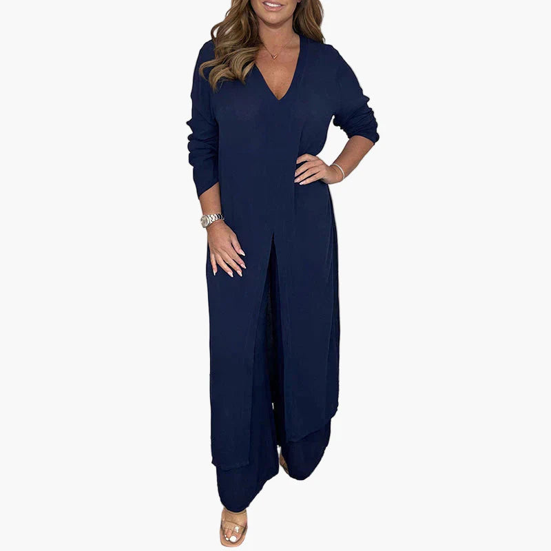 Damen Zweiteiliges Freizeit-Set – Elegantes Loungewear Outfit für Alltag & Events