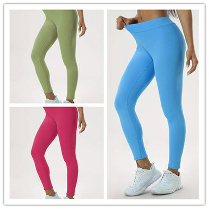 Sharon – Hochtaillierte Damen-Yogahose mit elastischem Bund