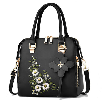 Jennifer – Bestickte Damenhandtasche mit Blumenmuster