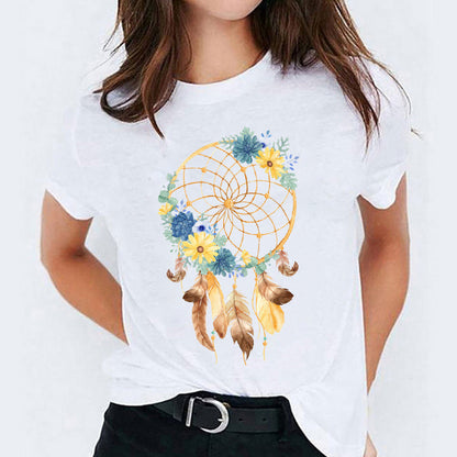 Stephanie – Süßes Damen-T-Shirt mit Cartoon-Print