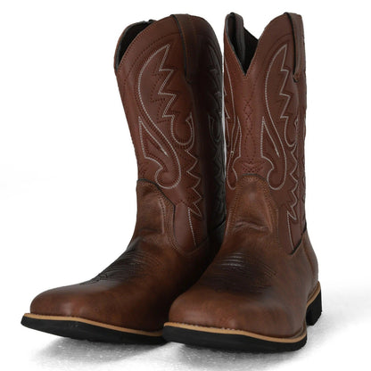 Herren Western Cowboy Stiefel – Klassische Lederstiefel für Alltag und Country-Look