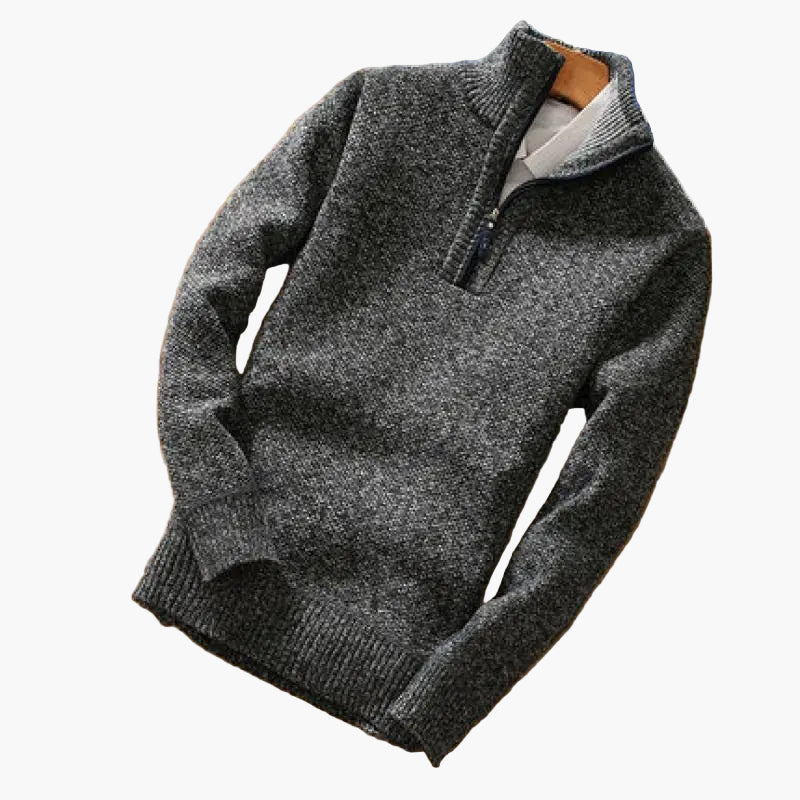Herren Strickpullover mit Reißverschluss – Moderner Freizeit-Look