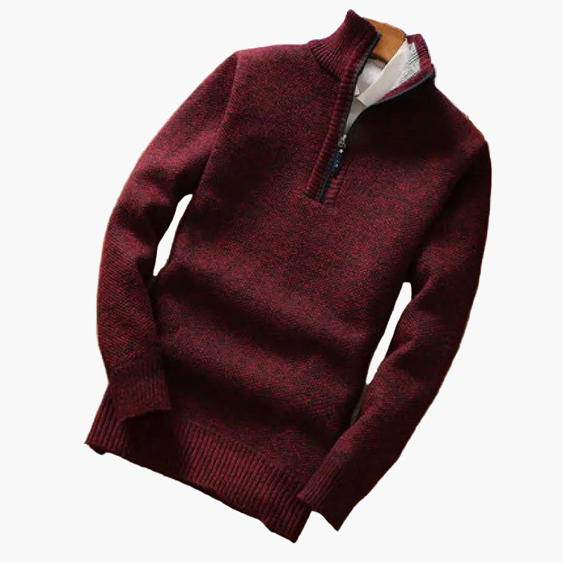 Herren Strickpullover mit Reißverschluss – Moderner Freizeit-Look