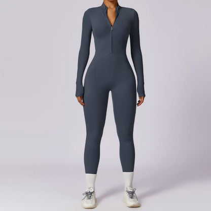 Jessica – Nahtloser Damen-Sportanzug mit Reißverschluss