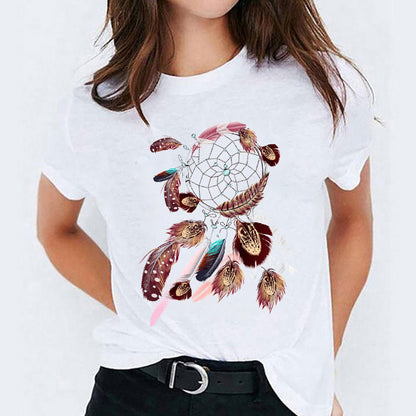 Stephanie – Süßes Damen-T-Shirt mit Cartoon-Print