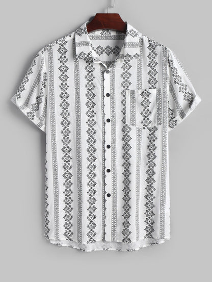 Ron – Ethnisches Print-Top in Übergröße