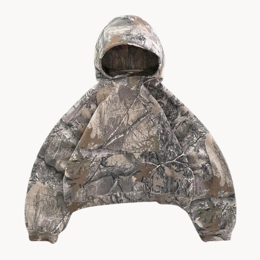 Unisex Oversized Camouflage Hoodie – Bequemer Freizeitpullover für Outdoor & Streetstyle