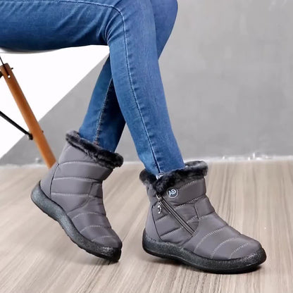 Nicola – Wasserdichte Damenstiefeletten mit Plüschfutter