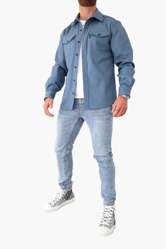 Herren Overshirt Jacke Modern Alltag Slim Fit