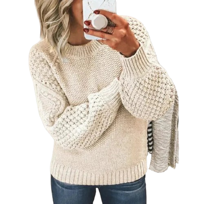 Damen Strickpullover für Alltag und Freizeit – Modischer, bequemer Oversize-Pullover