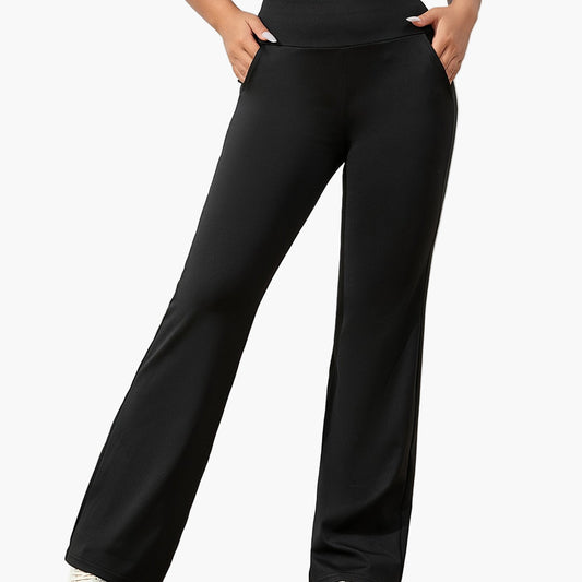 Damen Yoga Flared Hose – Komfortable Stretch Trainingshose für Alltag & Fitness