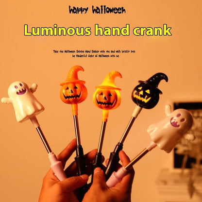 Halloween Luminous Hand Crank – Leuchtende Handrassel für Kinder & Erwachsene, perfekte Deko & Party-Accessoire